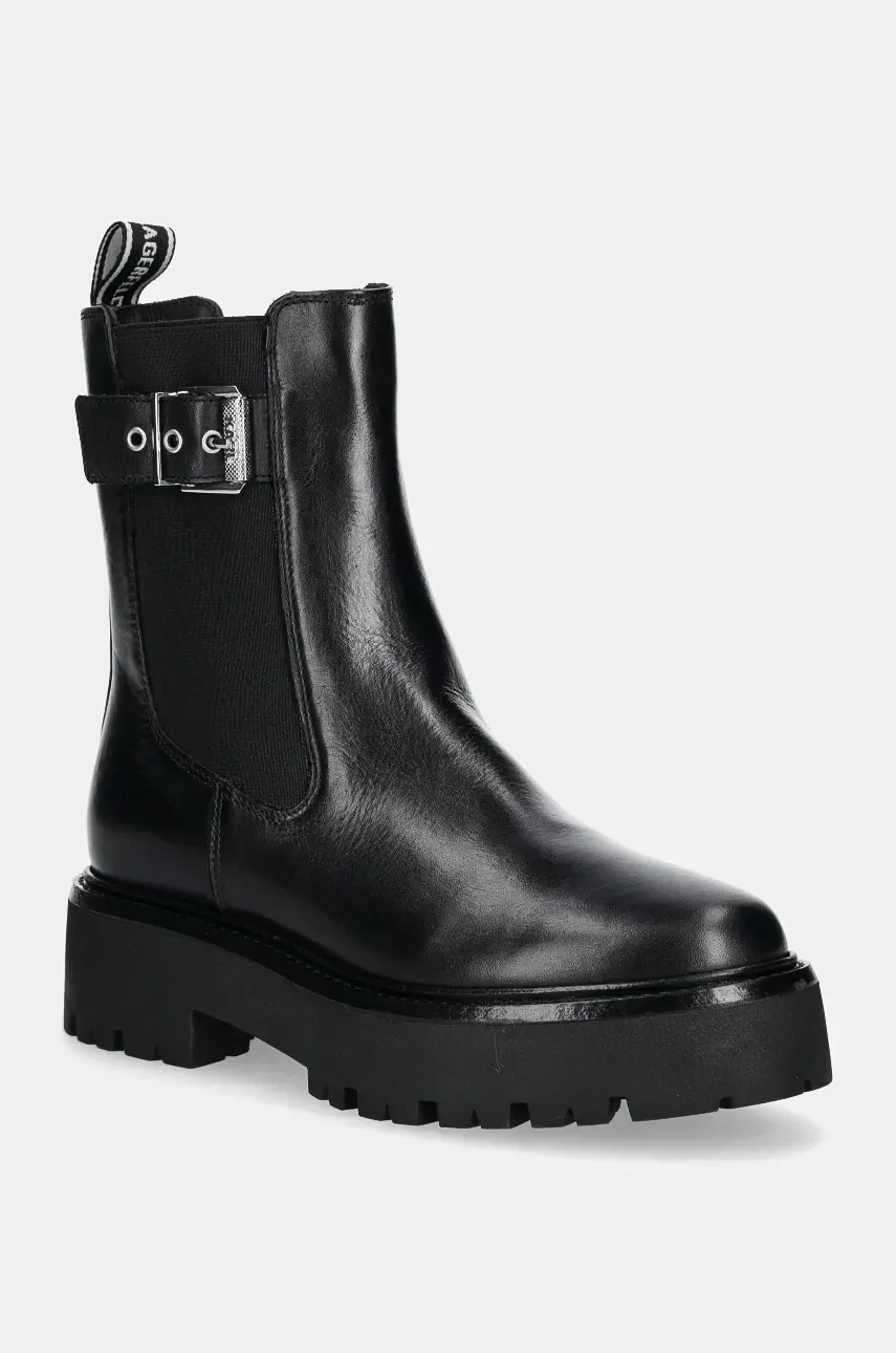 Karl Lagerfeld Кожени боти челси BURLY BIKER