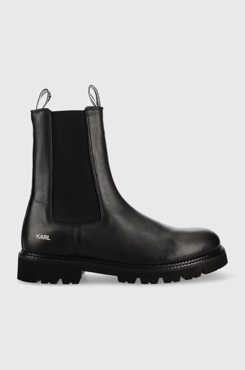 Karl Lagerfeld Кожени боти челси Troupe Mens