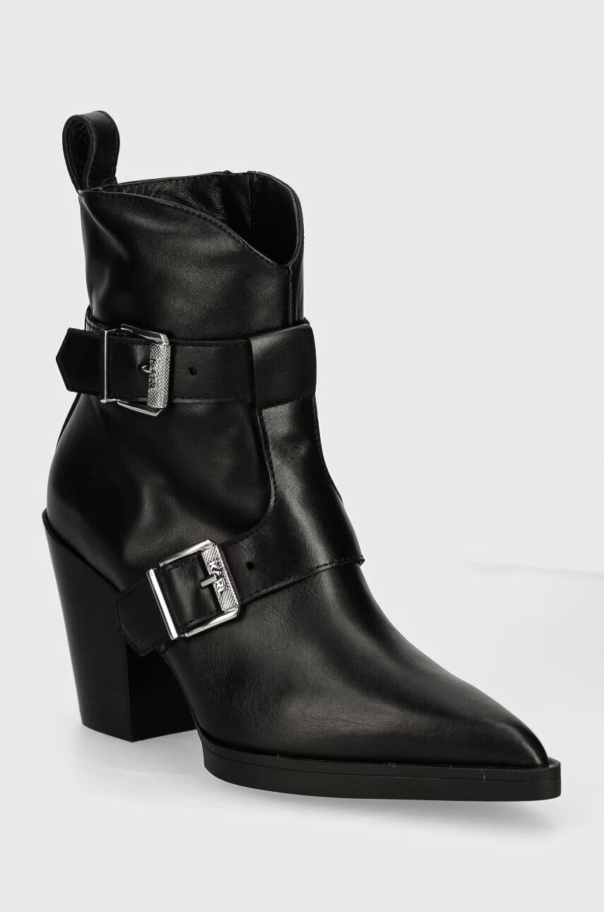 Karl Lagerfeld Кожени боти KOWBOY