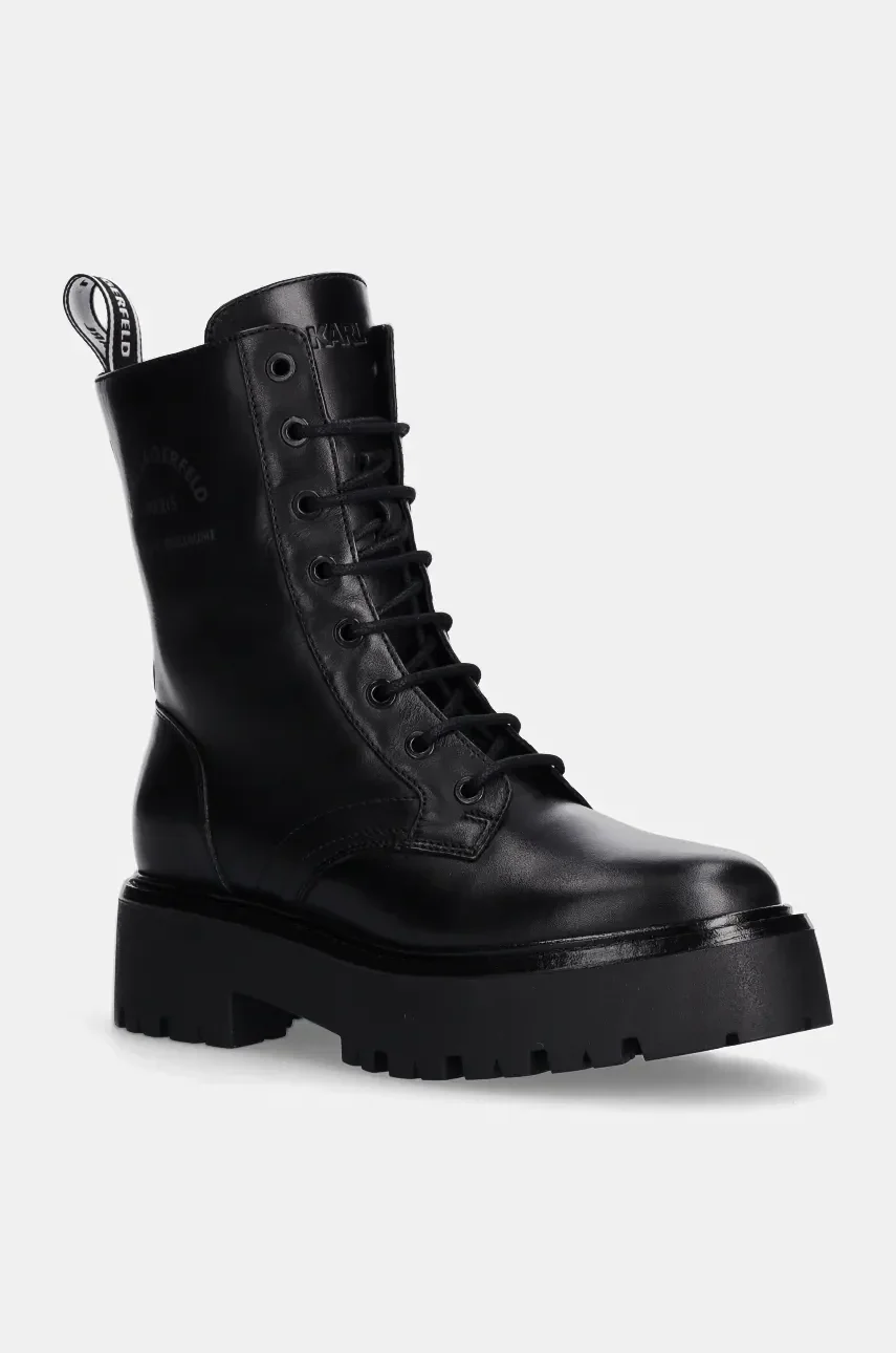 Karl Lagerfeld Кожени кубинки BURLY BIKER