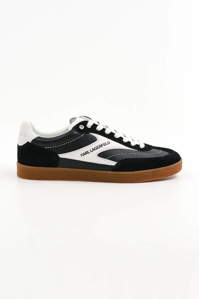 Karl Lagerfeld Кожени маратонки KANDIDATE в черно KL53855