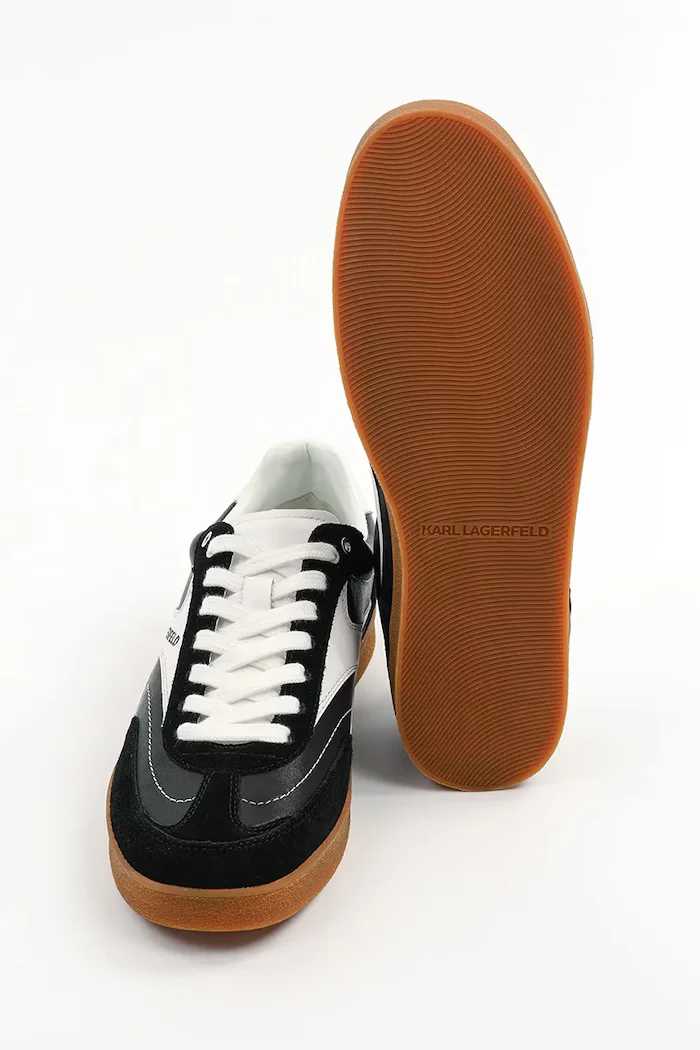 Karl Lagerfeld Кожени маратонки KANDIDATE в черно KL53855