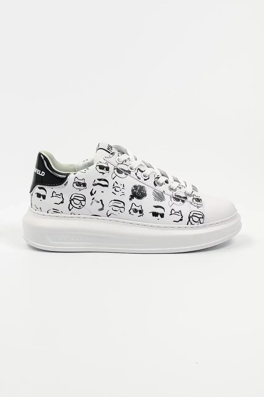 Karl Lagerfeld Кожени маратонки KAPRI