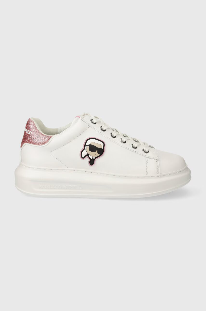 Karl Lagerfeld Кожени маратонки KAPRI