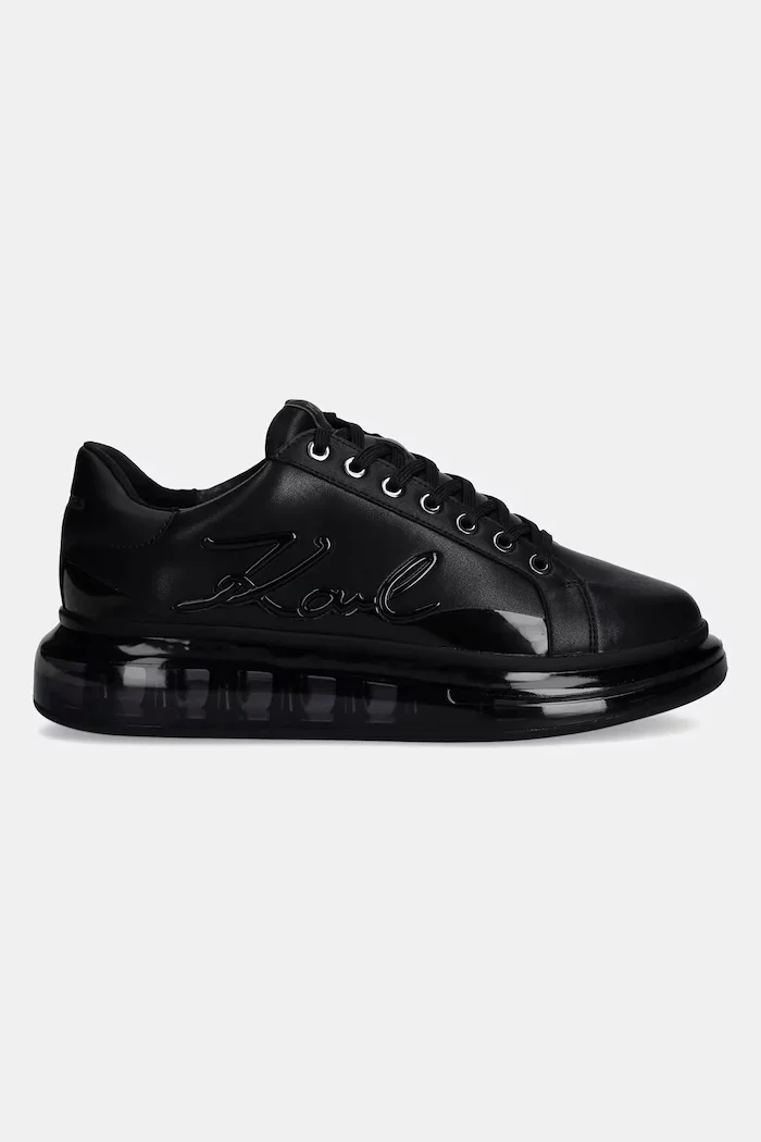 Karl Lagerfeld Кожени маратонки KAPRI KUSHION в черно KL52648F