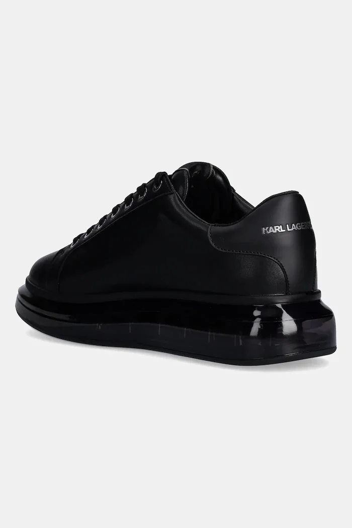 Karl Lagerfeld Кожени маратонки KAPRI KUSHION в черно KL52648F