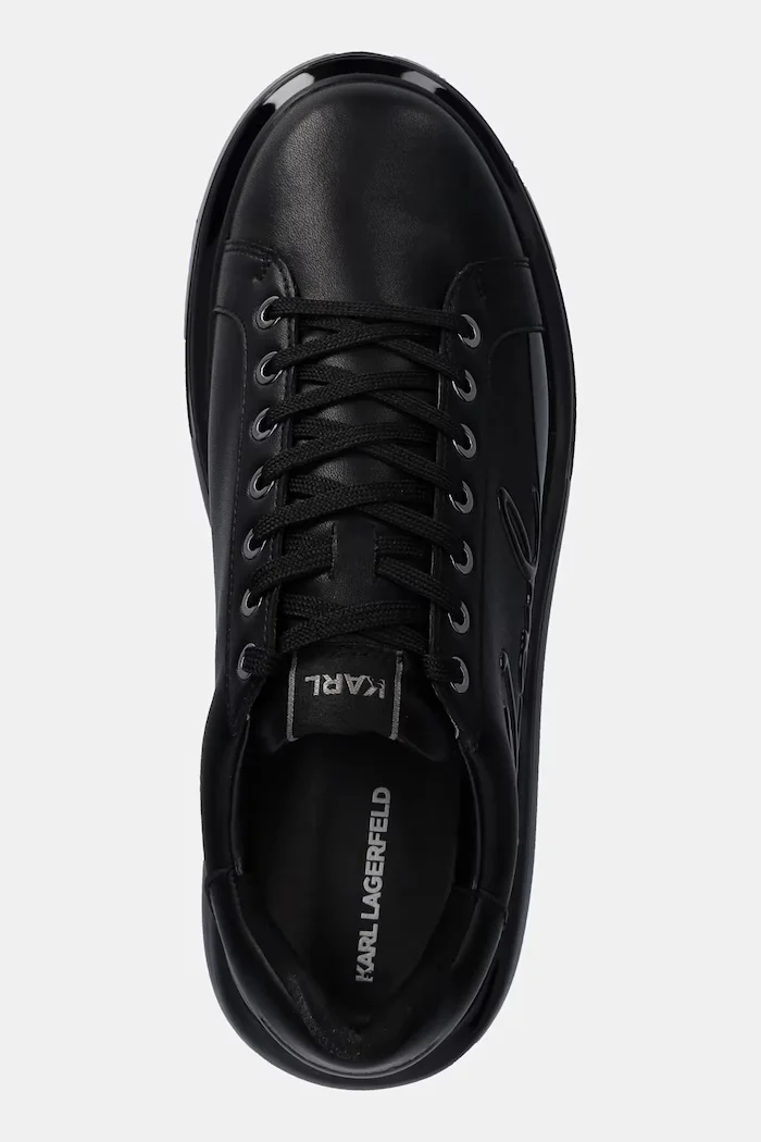 Karl Lagerfeld Кожени маратонки KAPRI KUSHION в черно KL52648F