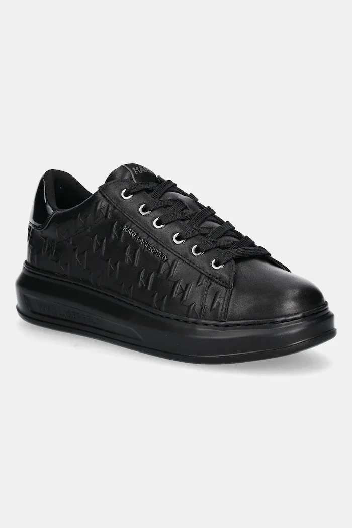 Karl Lagerfeld Кожени маратонки KAPRI MENS в черно KL52549K