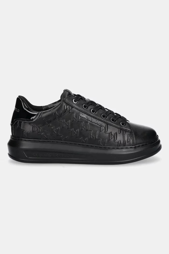 Karl Lagerfeld Кожени маратонки KAPRI MENS в черно KL52549K