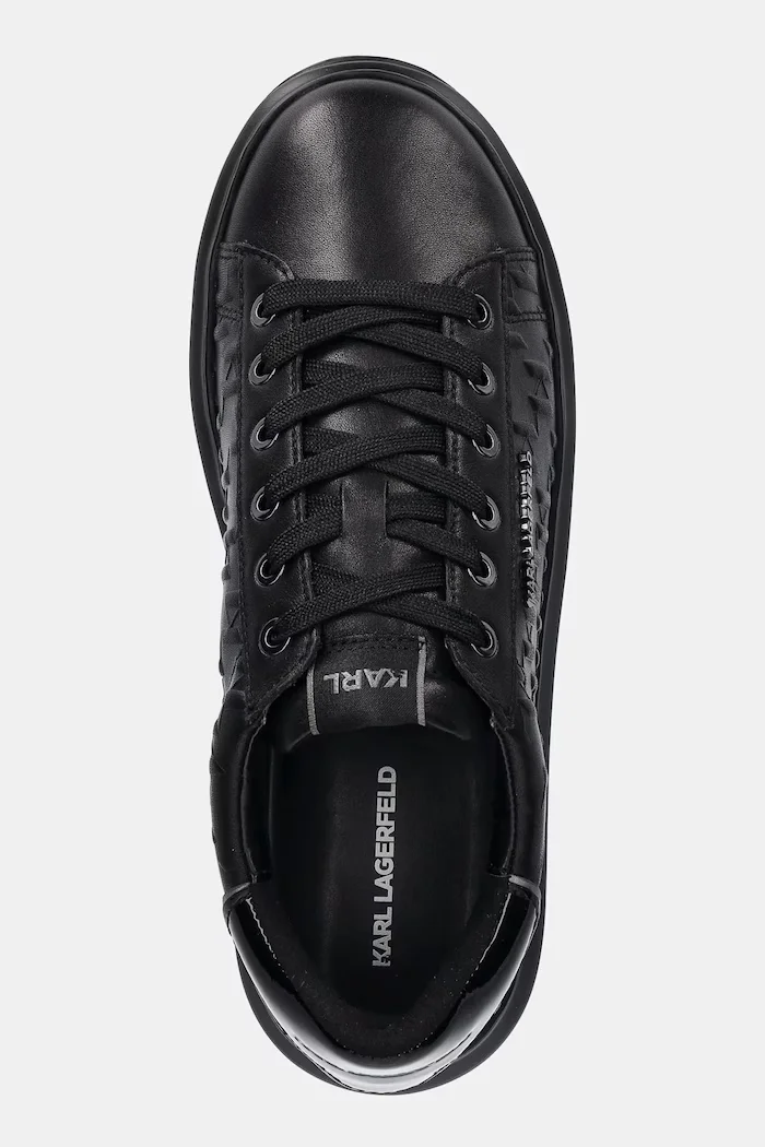 Karl Lagerfeld Кожени маратонки KAPRI MENS в черно KL52549K