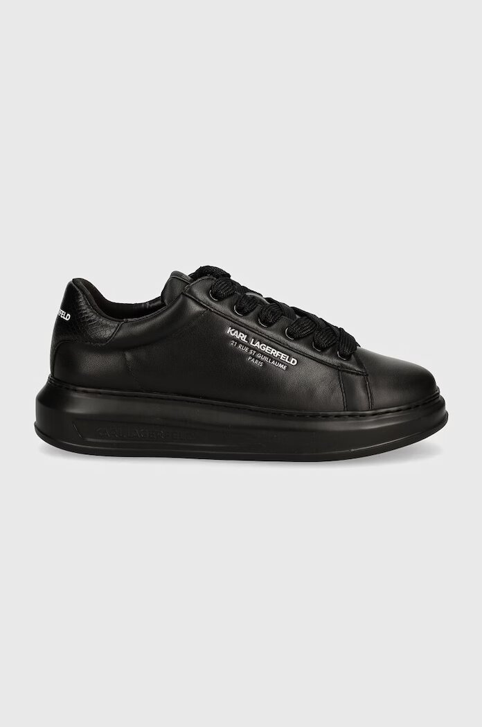 Karl Lagerfeld Кожени маратонки KAPRI MENS в черно KL52584