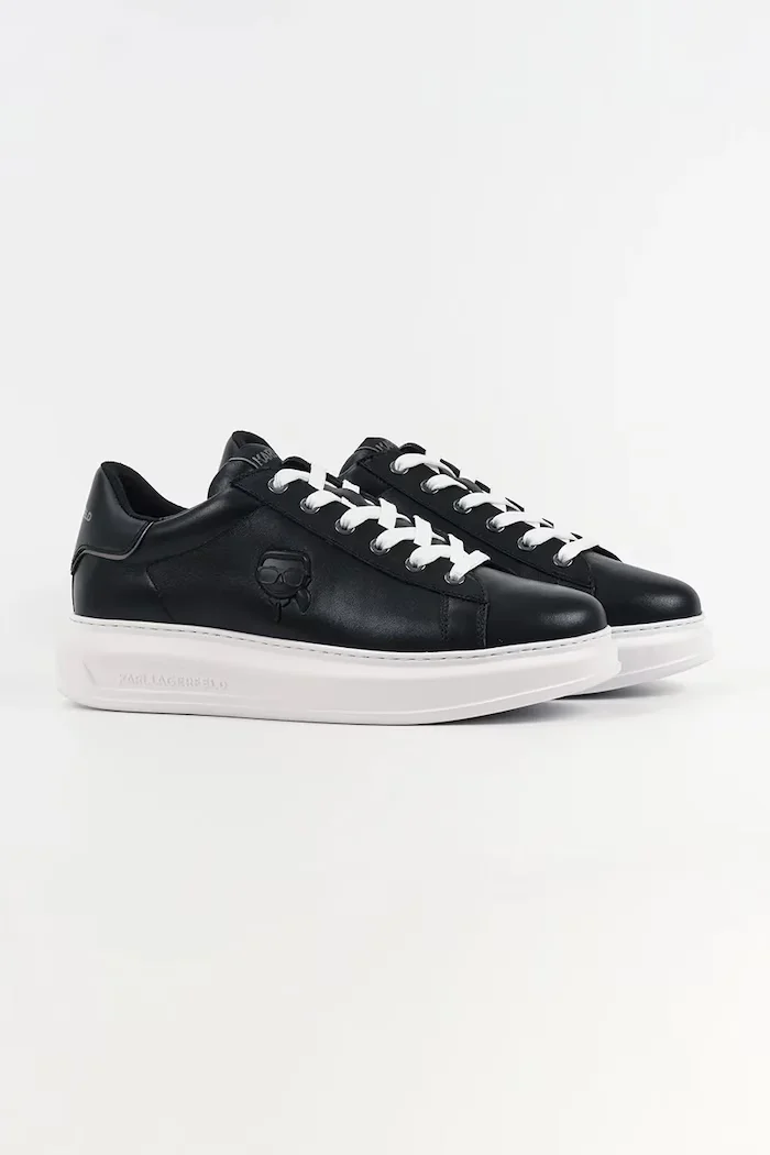 Karl Lagerfeld Кожени маратонки KAPRI NFT мъжки в черно KL52570N