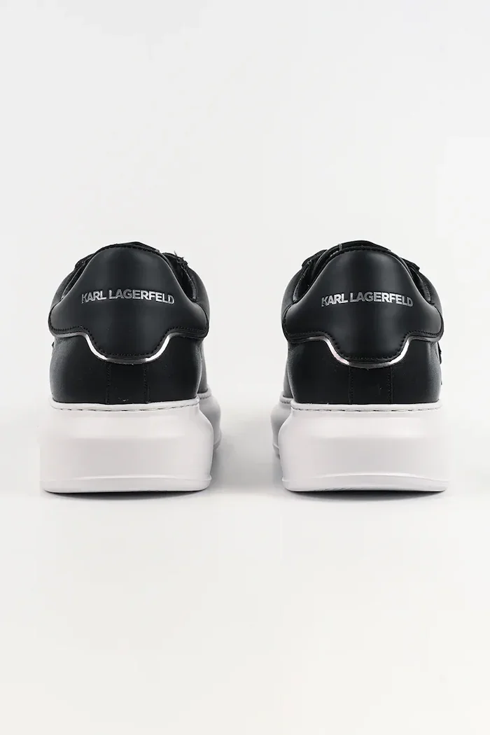 Karl Lagerfeld Кожени маратонки KAPRI NFT мъжки в черно KL52570N