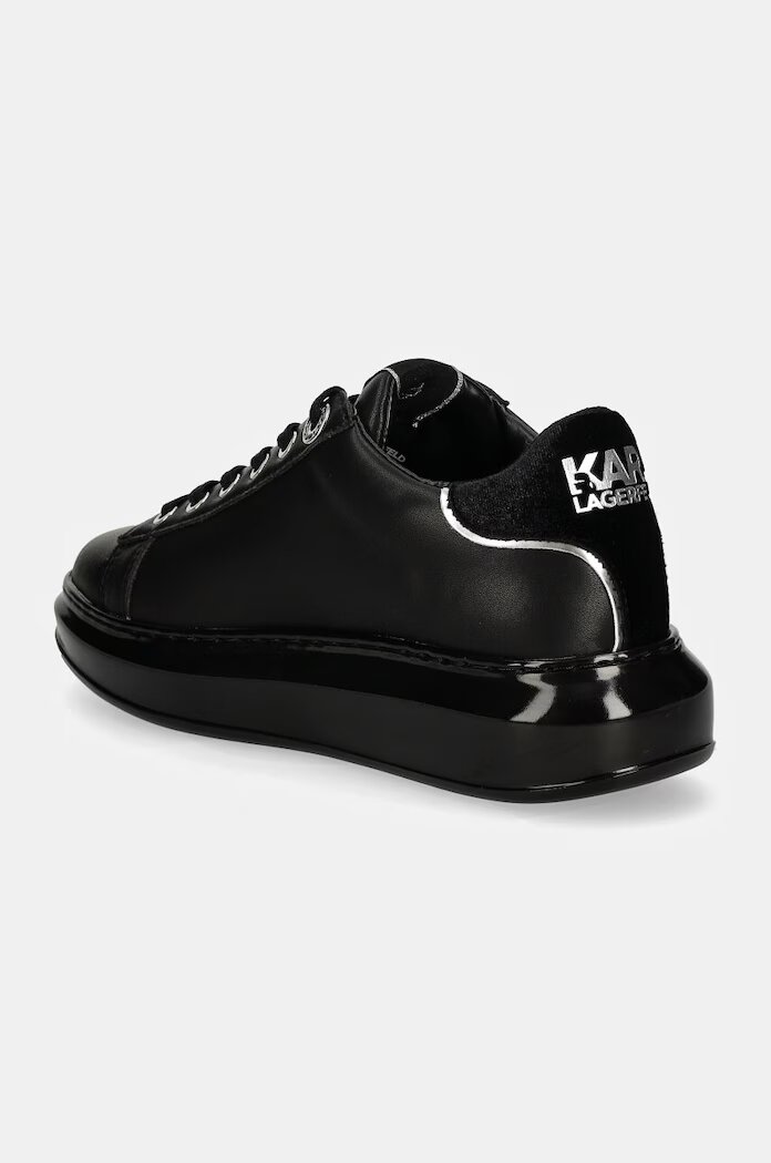 Karl Lagerfeld Кожени маратонки KAPRI в черно KL62548F