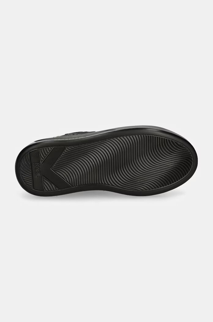 Karl Lagerfeld Кожени маратонки KAPRI в черно KL62548F