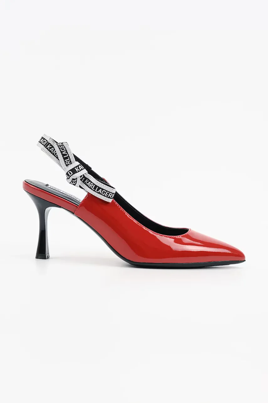 Karl Lagerfeld Кожени обувки с тънък ток SIENNA