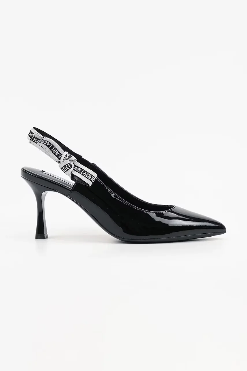 Karl Lagerfeld Кожени обувки с тънък ток SIENNA