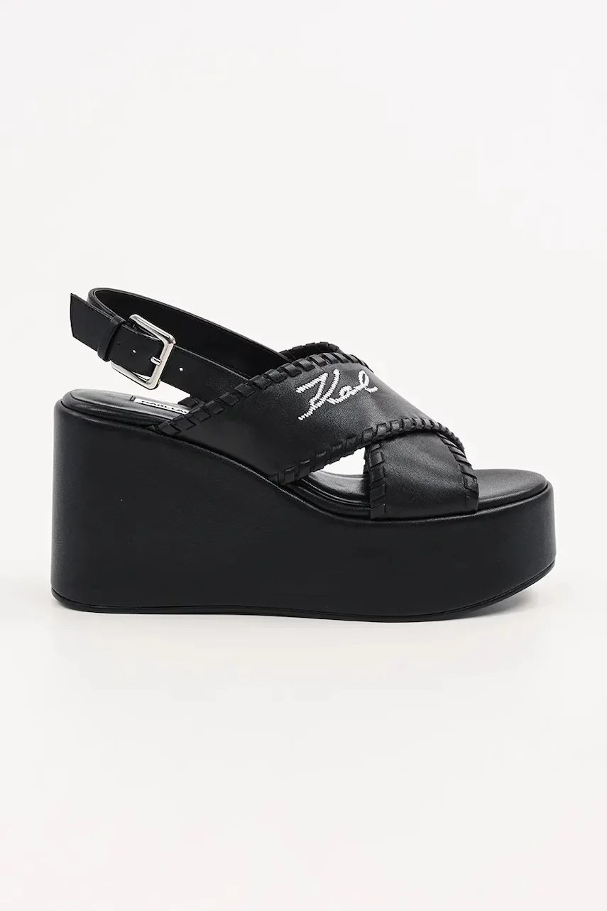 Karl Lagerfeld Кожени сандали WENDY