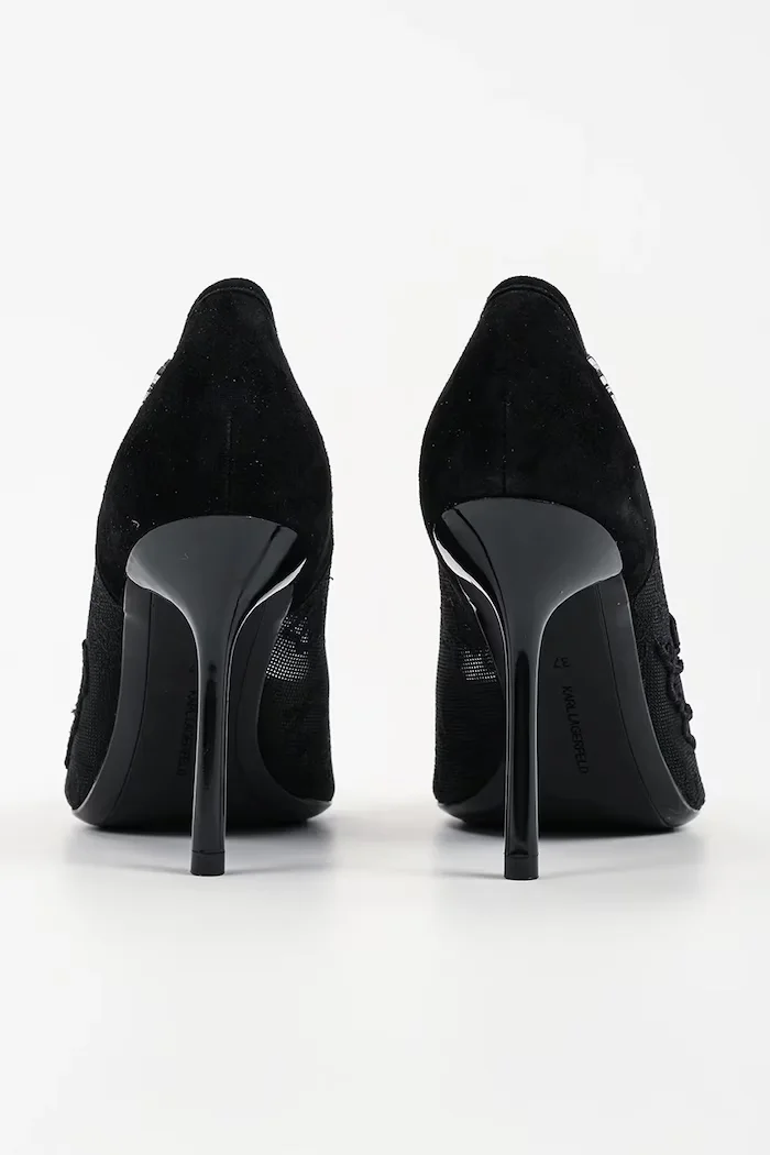 Karl Lagerfeld обувки с ток Sarabande черни KL30905L