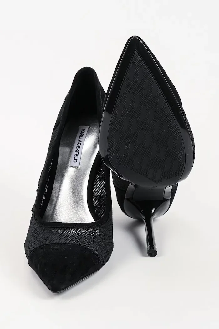 Karl Lagerfeld обувки с ток Sarabande черни KL30905L