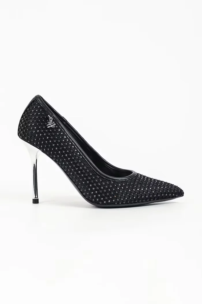 Karl Lagerfeld обувки с ток Sarabande черни KL30977