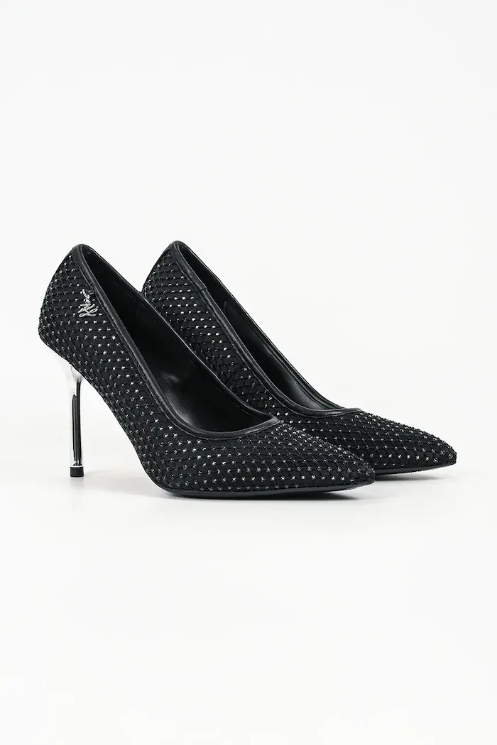 Karl Lagerfeld обувки с ток Sarabande черни KL30977