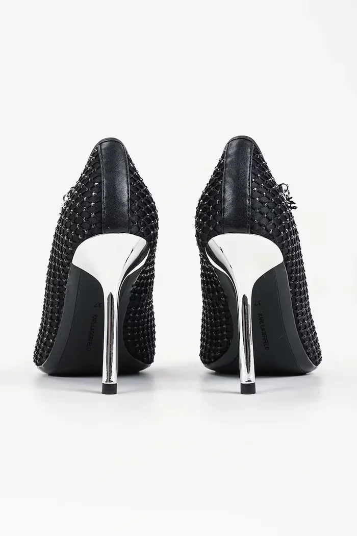 Karl Lagerfeld обувки с ток Sarabande черни KL30977