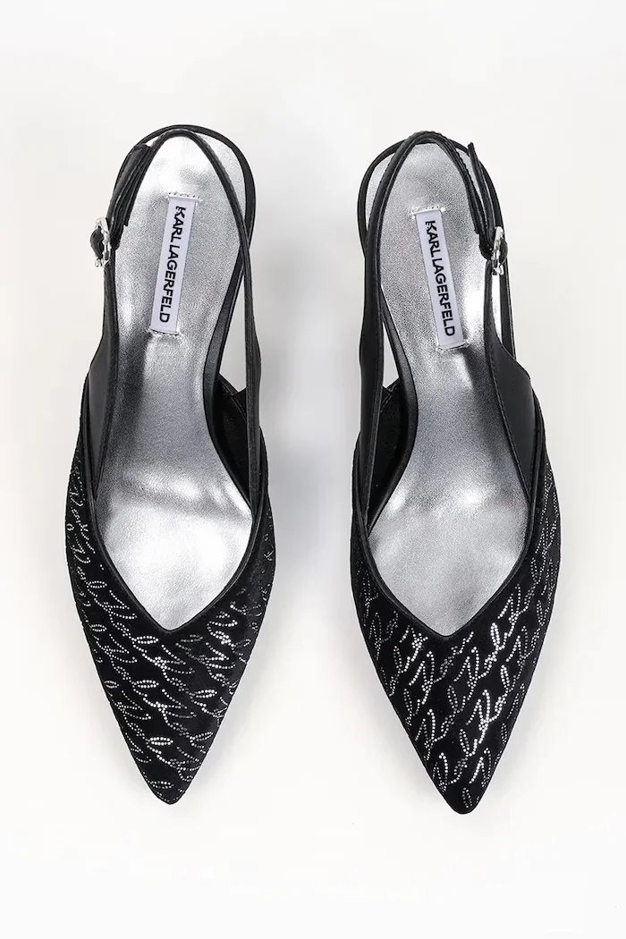 Karl Lagerfeld обувки с ток Sienna черни KL32706A