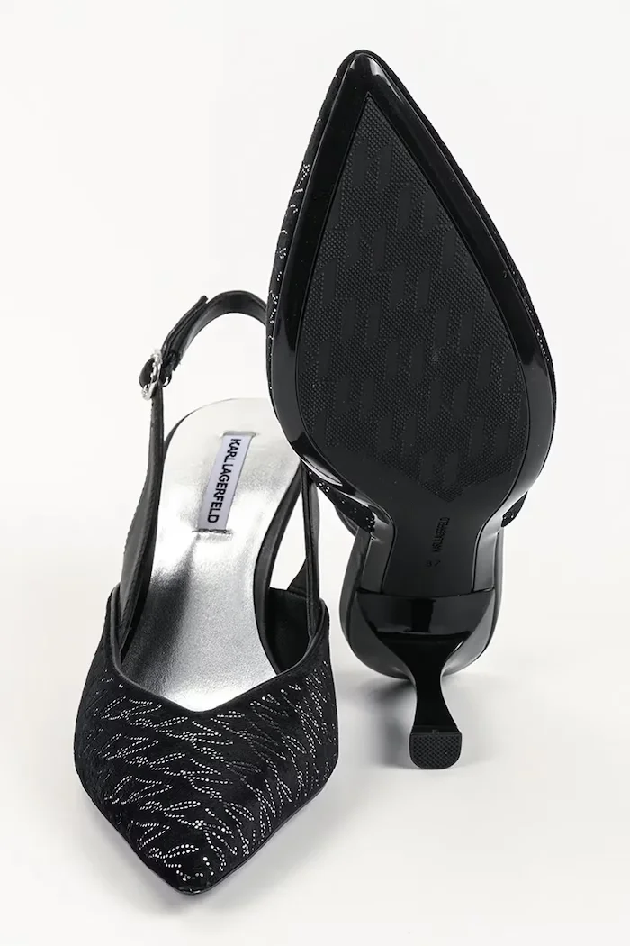 Karl Lagerfeld обувки с ток Sienna черни KL32706A