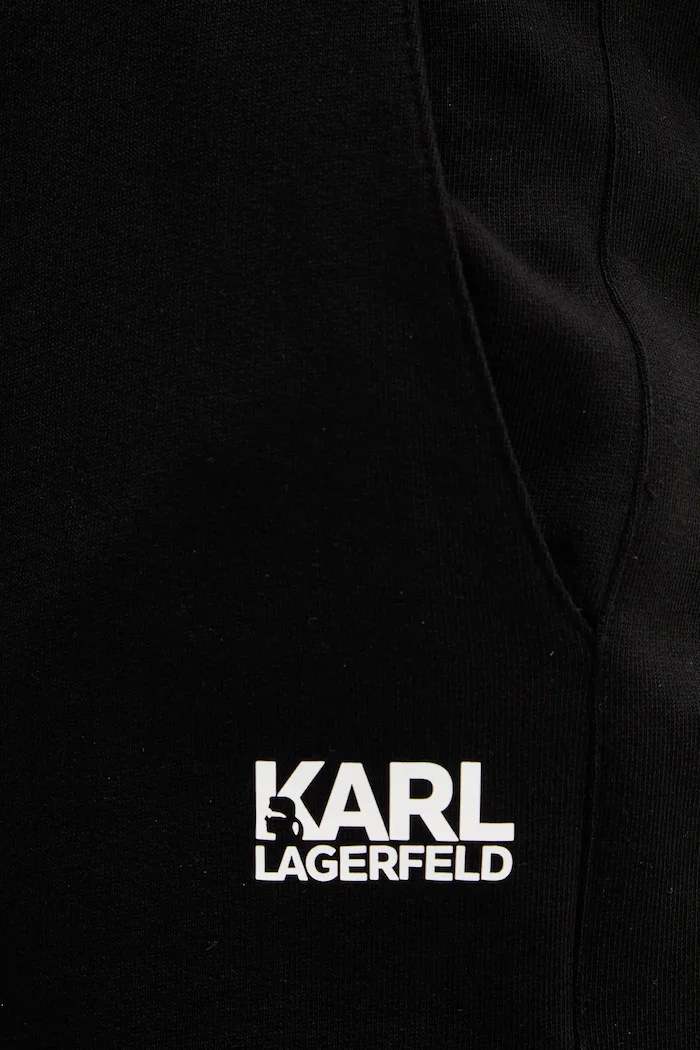 Karl Lagerfeld Памучен къс панталон мъжки в черно 561917.705783