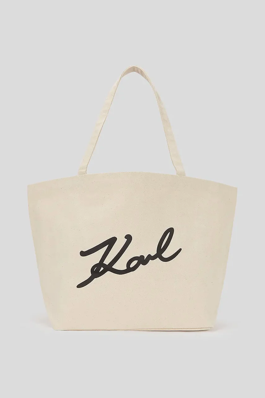 Karl Lagerfeld Памучна чанта K/SIGNATURE
