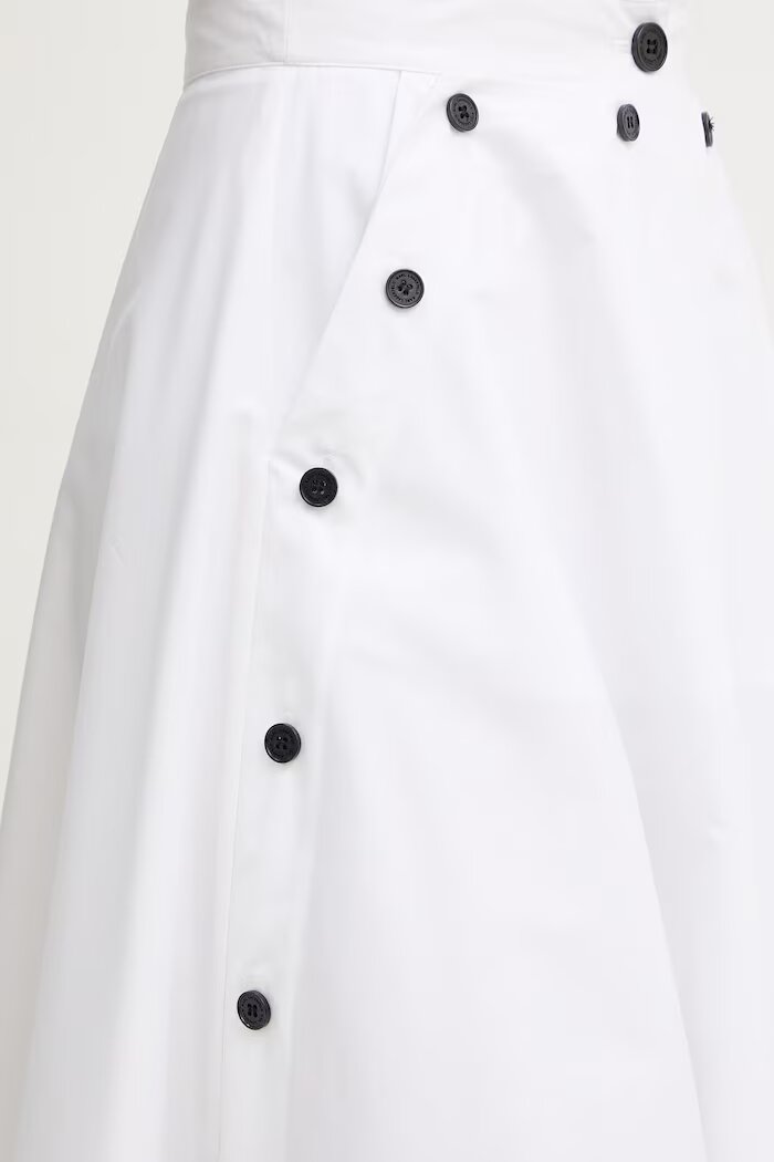 Karl Lagerfeld памучна пола бяла B2W12004