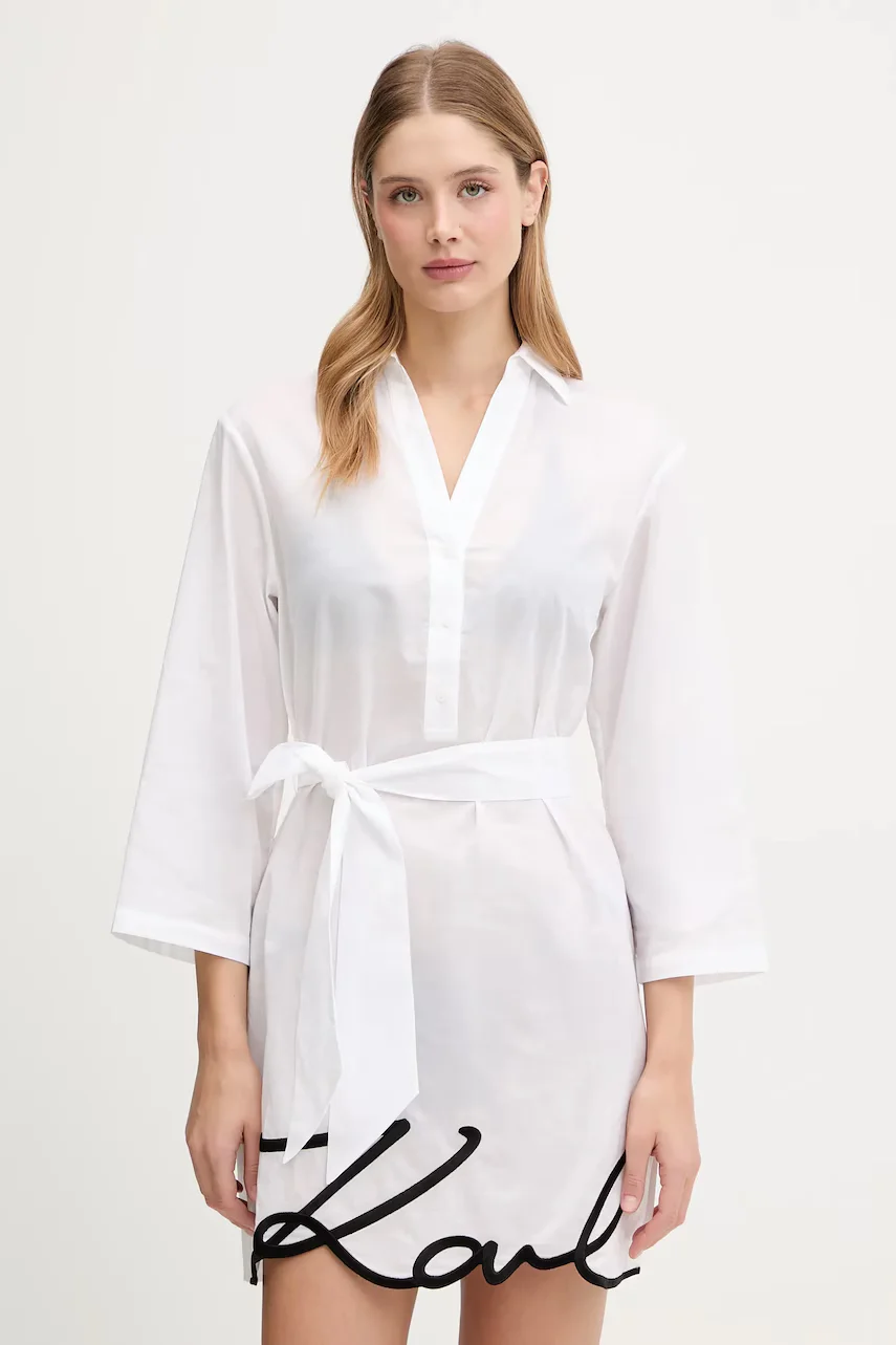 Karl Lagerfeld Памучна рокля