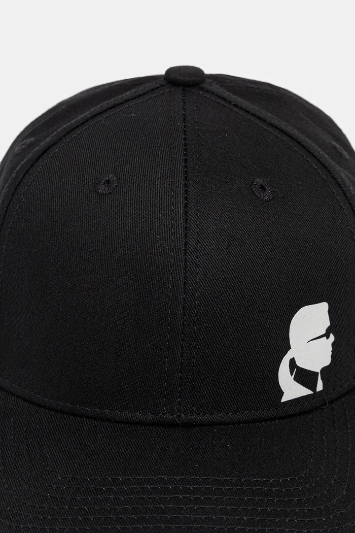 Karl Lagerfeld Памучна шапка с козирка в черно 554101.805640