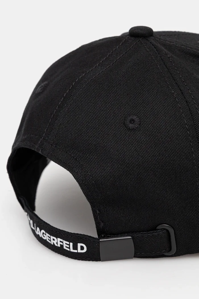 Karl Lagerfeld Памучна шапка с козирка в черно 554101.805640