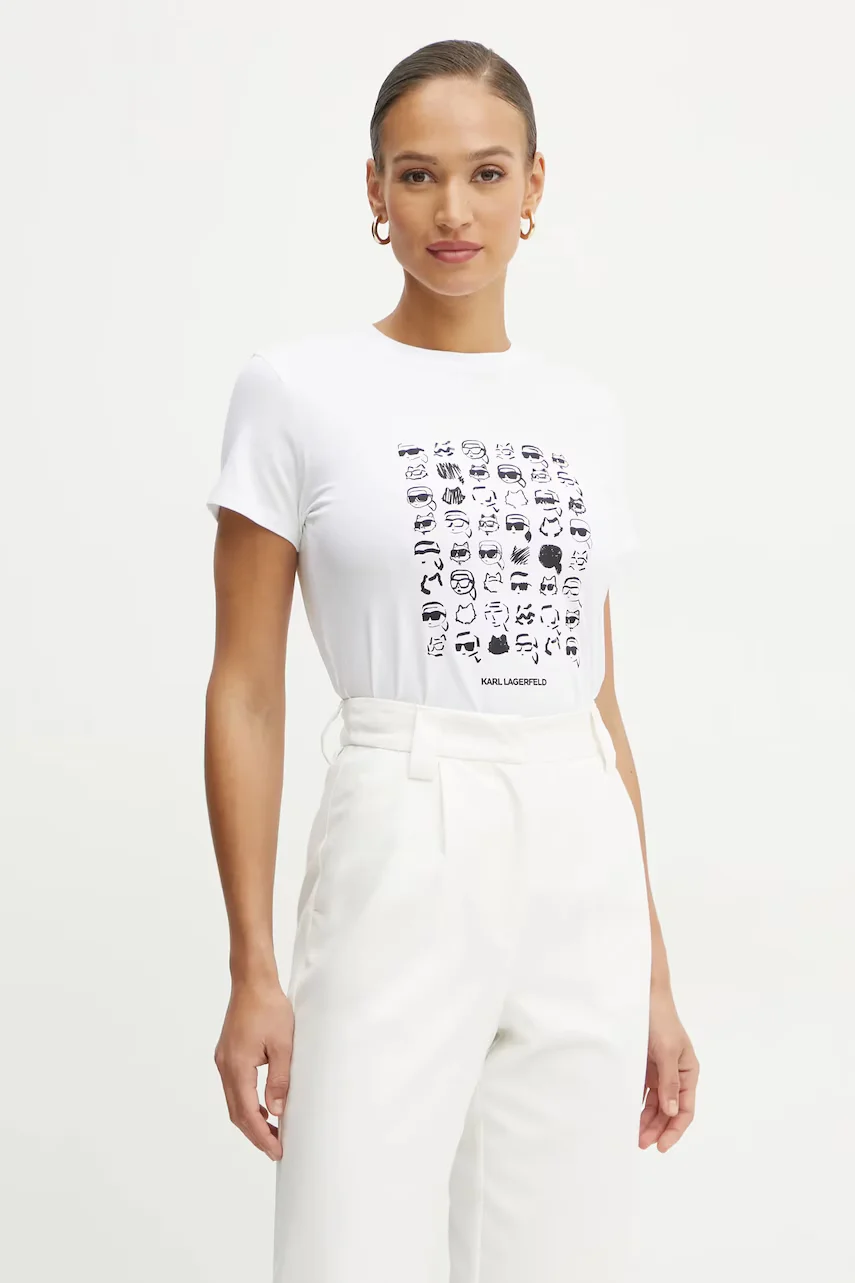 Karl Lagerfeld Памучна тениска IKON