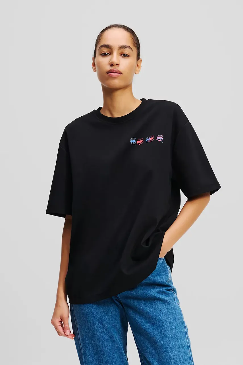 Karl Lagerfeld Памучна тениска IKON