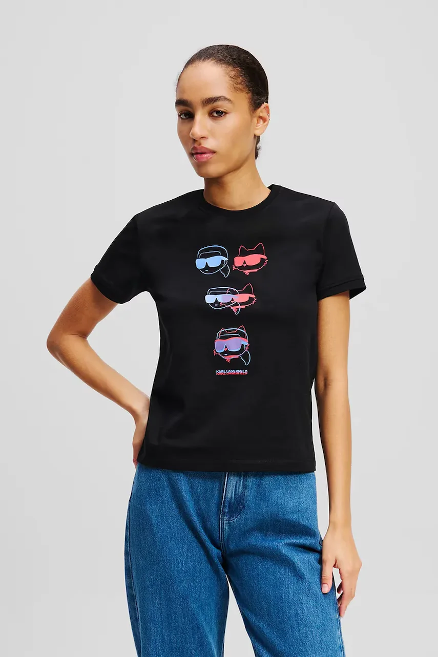 Karl Lagerfeld Памучна тениска IKON