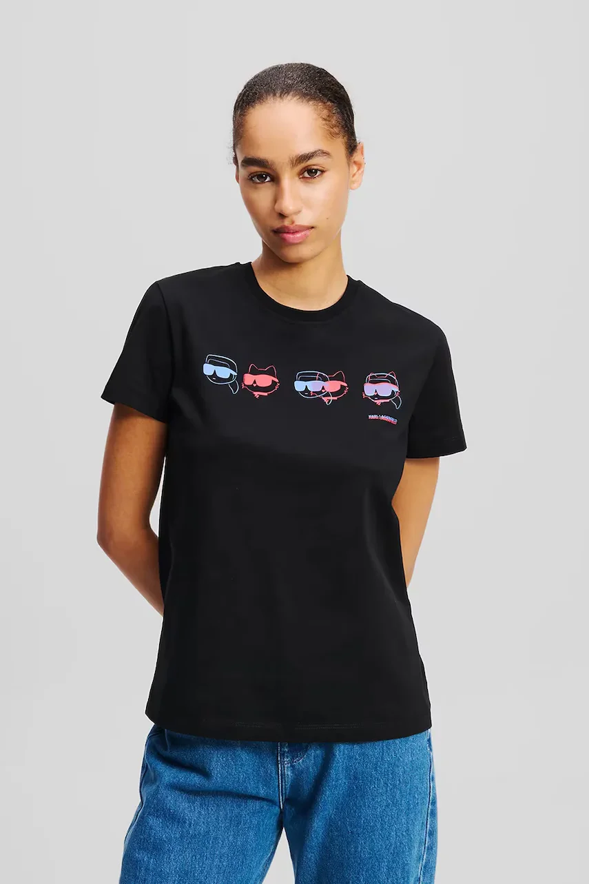 Karl Lagerfeld Памучна тениска IKON