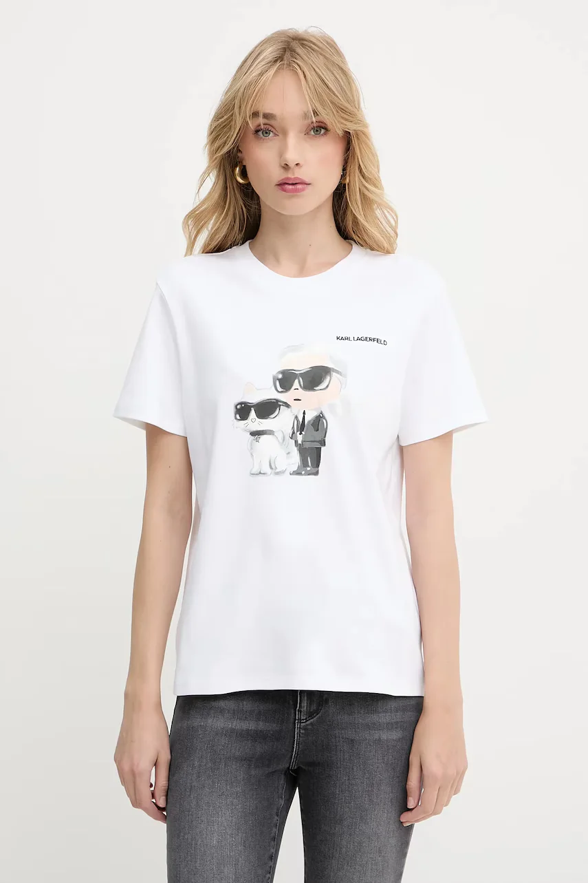 Karl Lagerfeld Памучна тениска IKON