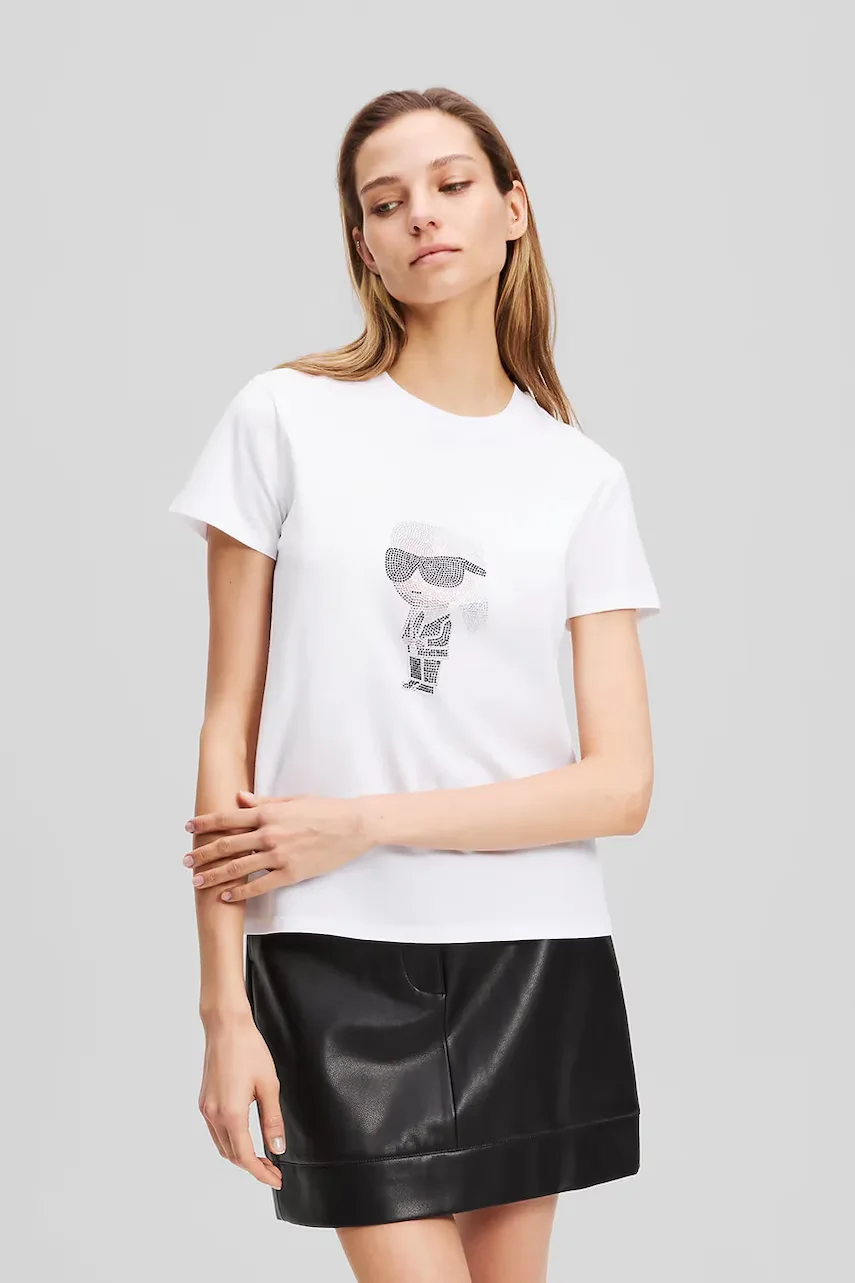 Karl Lagerfeld Памучна тениска IKON