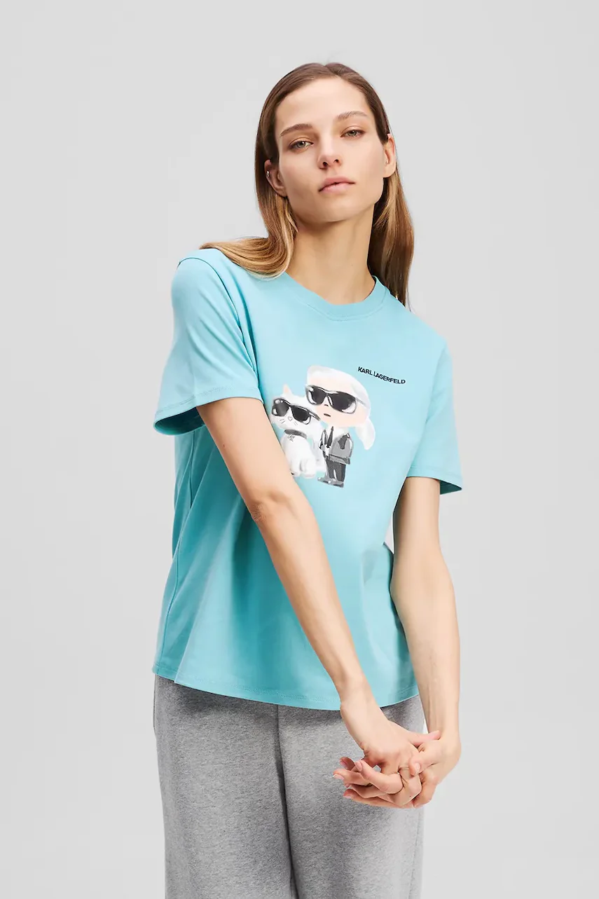 Karl Lagerfeld Памучна тениска IKON