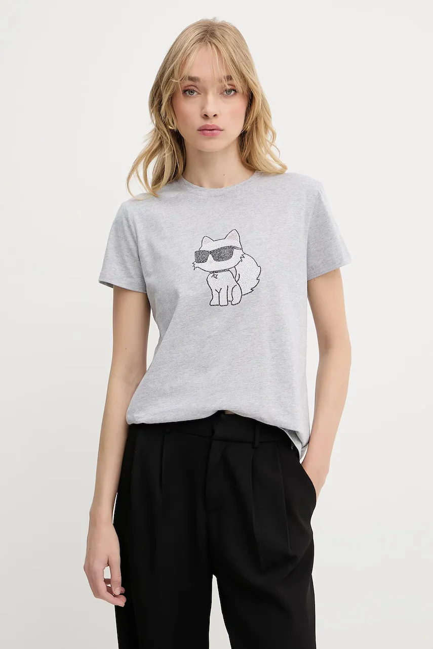 Karl Lagerfeld Памучна тениска IKON