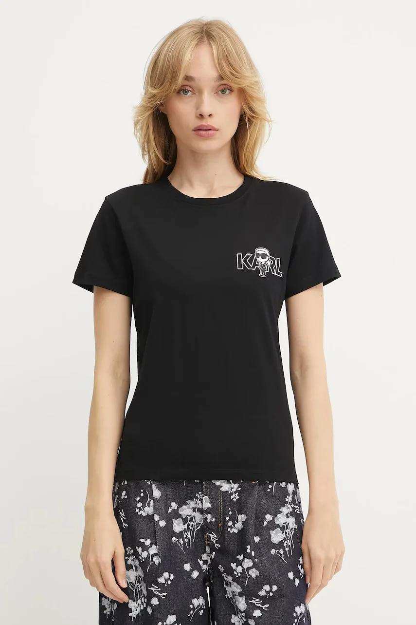 Karl Lagerfeld Памучна тениска IKON