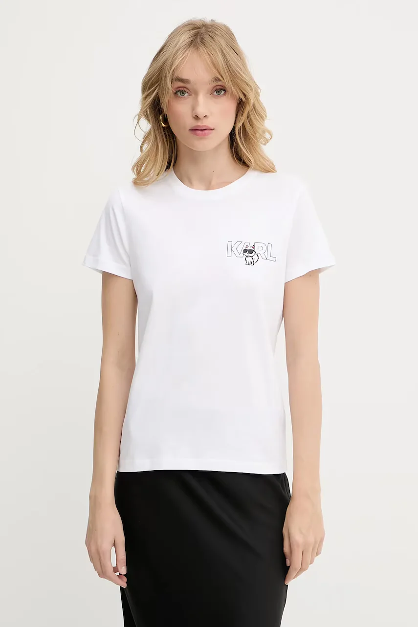 Karl Lagerfeld Памучна тениска IKON