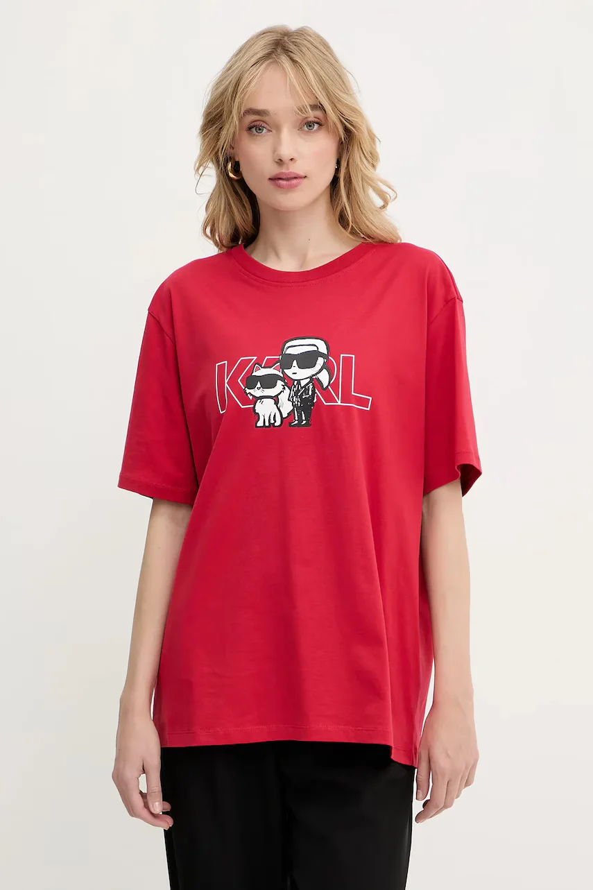 Karl Lagerfeld Памучна тениска IKON
