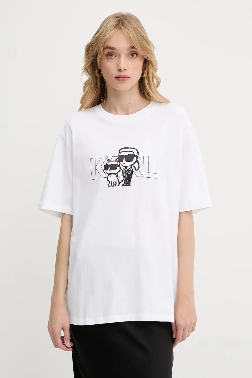 Karl Lagerfeld Памучна тениска IKON