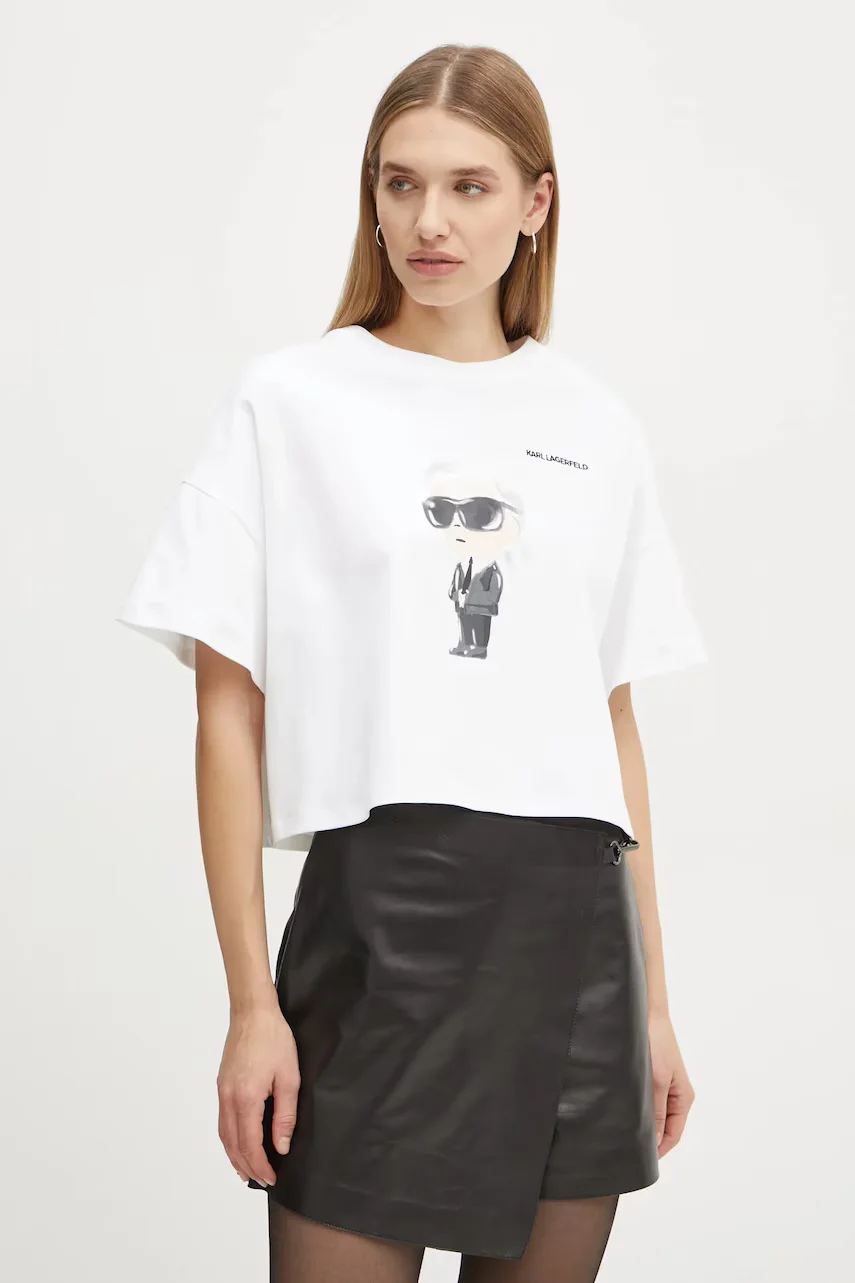 Karl Lagerfeld Памучна тениска IKON