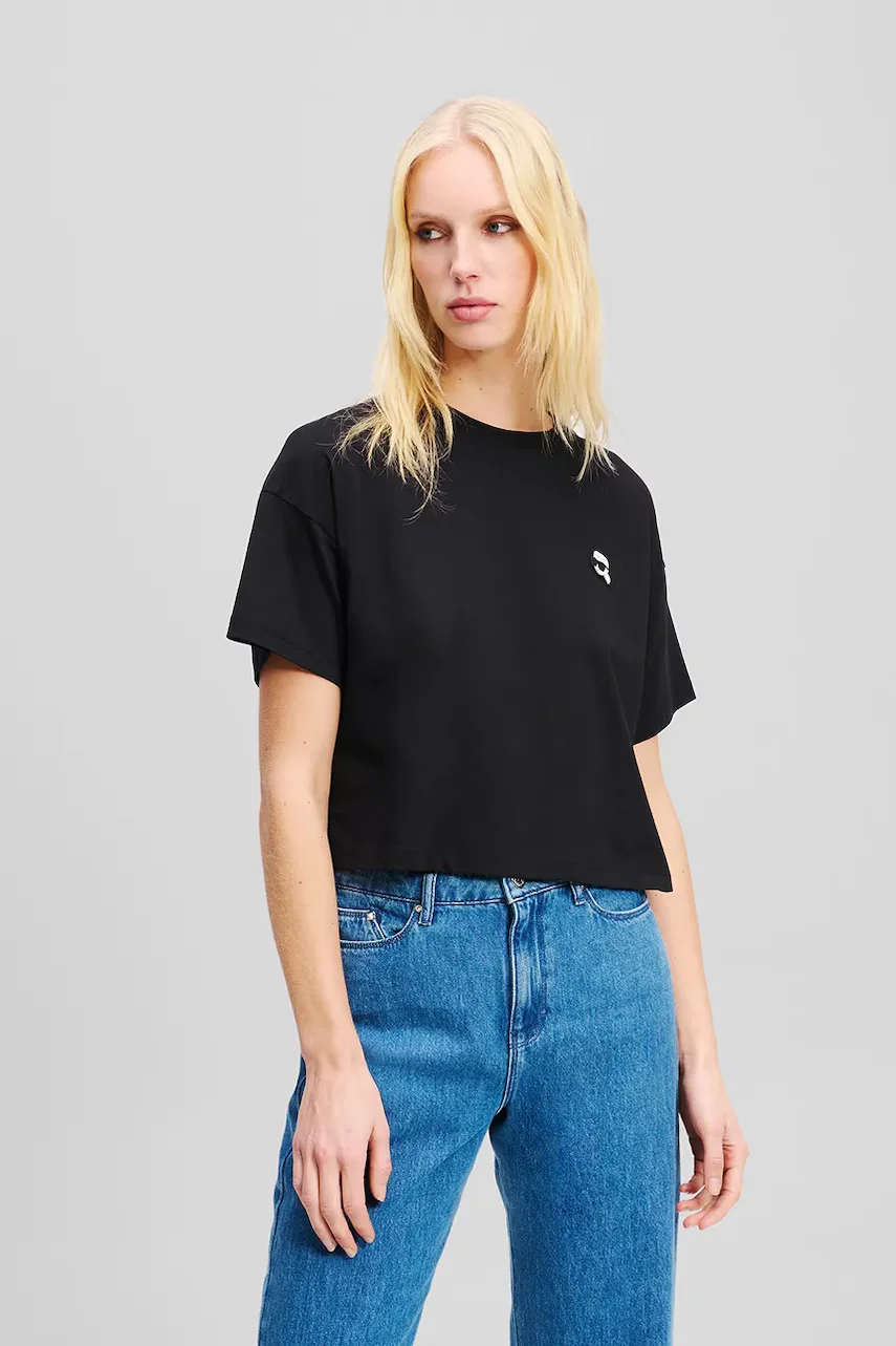 Karl Lagerfeld Памучна тениска IKON
