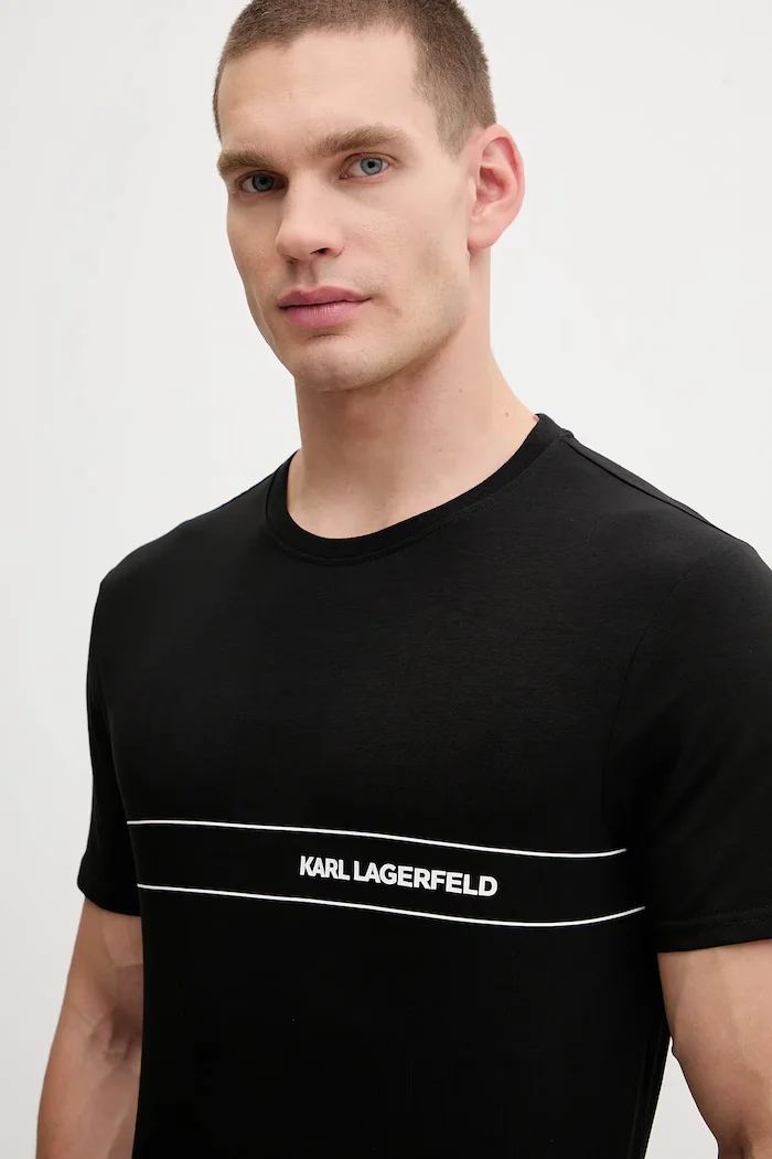 Karl Lagerfeld Пижама в черно с принт A4M45007
